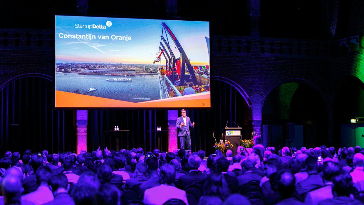 Techleapnl's tweet photo. "Startups must have maximum opportunities to start and grow their business." @constantijn14 #CESUnveiledAmsterdam https://t.co/grNlBef4sV