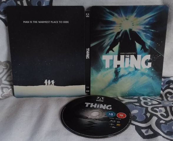 DennisK1979's tweet photo. The Thing #Steelbook from #Arrowvideo - #johncarpenter #kurtrussell #bluray #blutuber #Blutube #thething https://t.co/AhZCulu9aQ