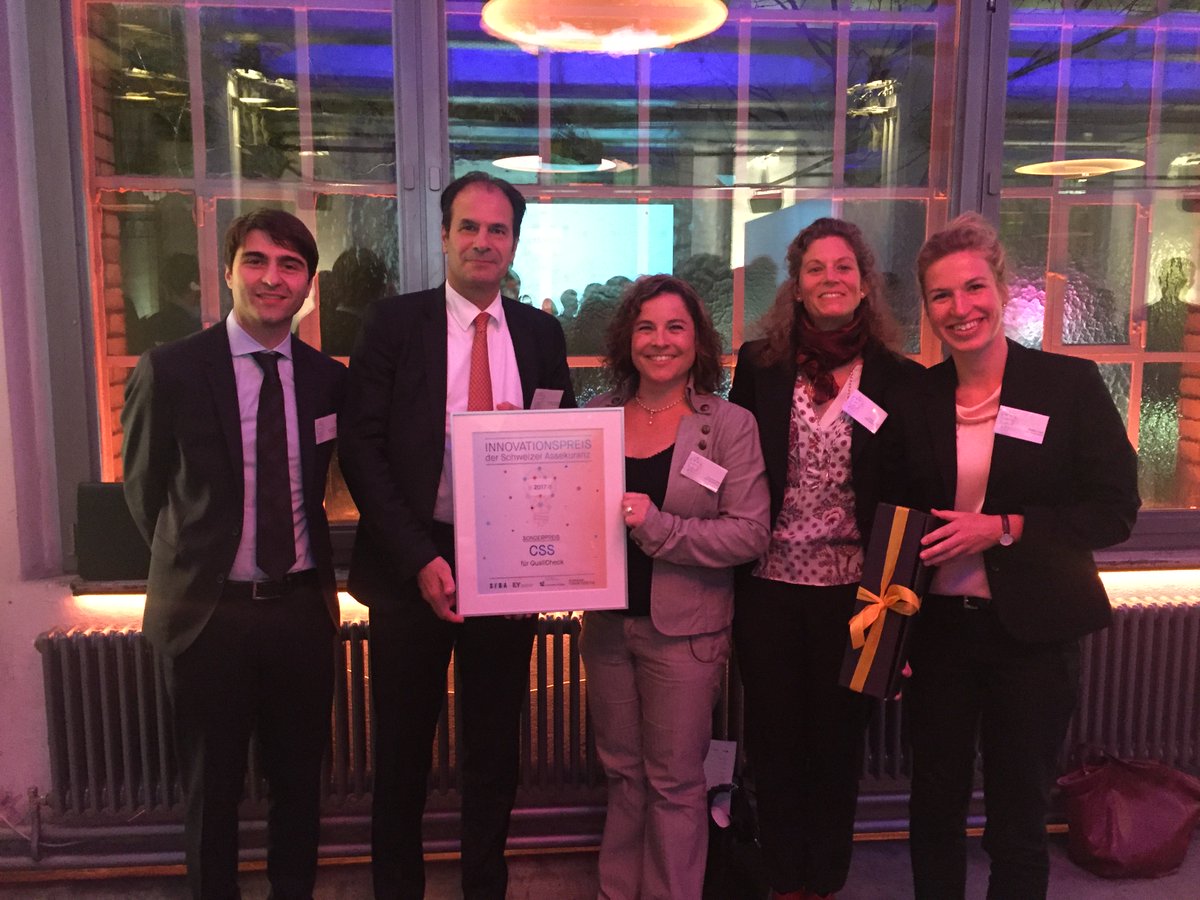 CSS_deutsch's tweet photo. Unser #QualiCheck gewinnt beim #Innovationspreis der Schweizer Assekuranz den Sonderpreis! #Innovation #Nummer1 https://t.co/sYu5FCXmPh https://t.co/PF4nUeOu1h