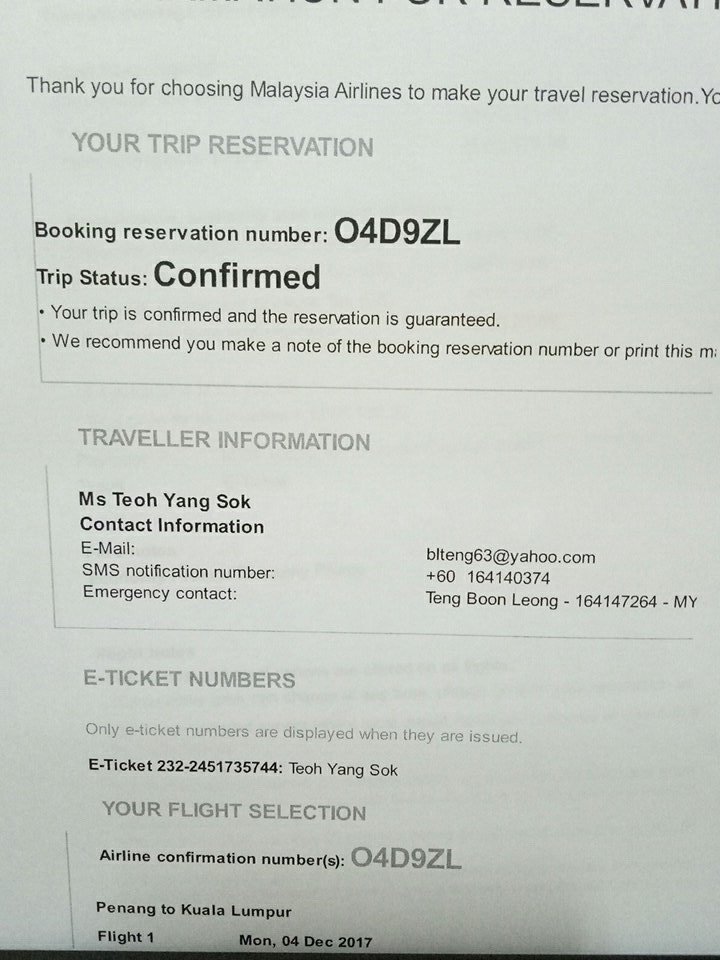 Malaysia Airlines On Twitter Leong Teng Malaysia Or Email Us At Gccc Reservations Malaysiaairlines Com For Assistance 2 2 Twitter