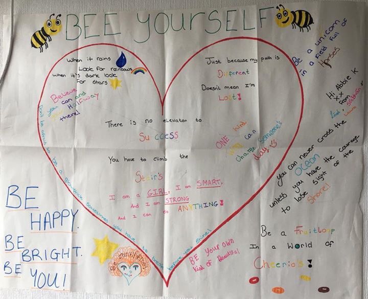 Glow_NI's tweet photo. Loved these inspirational quotes & role model qualities. #Selfesteem #Lilyprogramme #GLOW https://t.co/kY4p5KLqPr