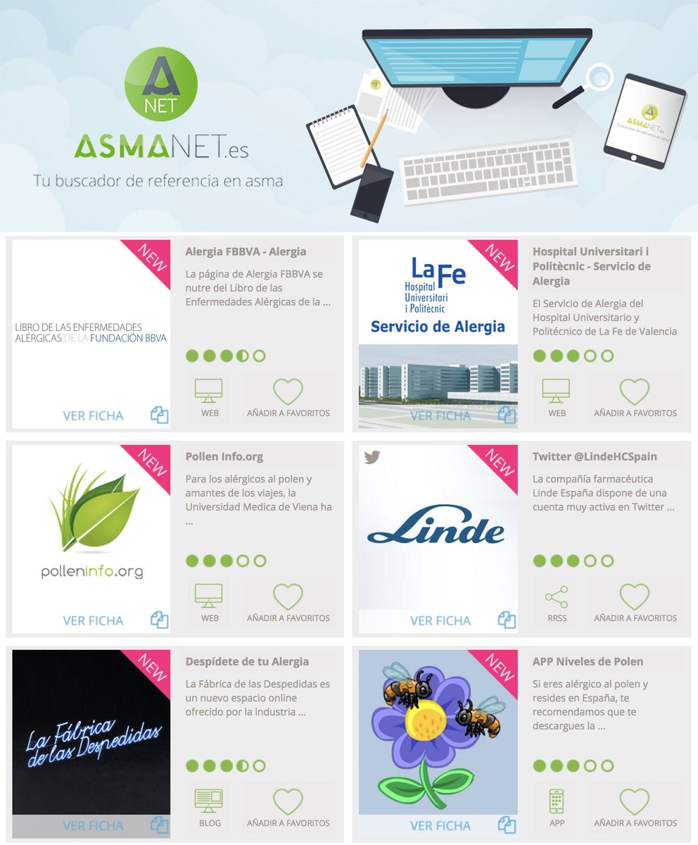 Asma__net's tweet photo. Os presentamos las últimas webs/apps/blogs/RRSS sobre #asma y #alergia incorporadas a #Asmanet.
¡No te las pierdas! https://t.co/MuZ26qAh8P https://t.co/Em1r5J83qp