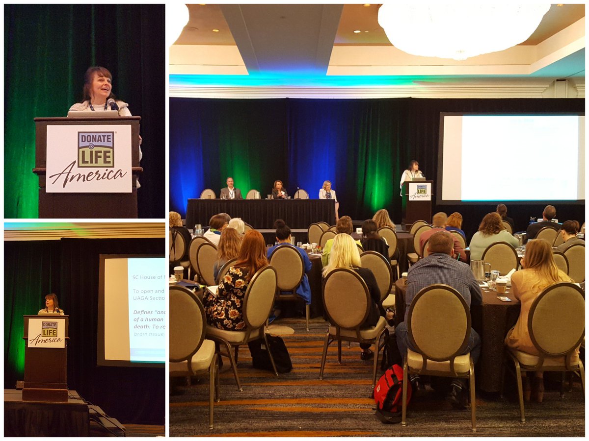 DonateLifeSC's tweet photo. It's the final day of our @DonateLife 25th Anniversary Conf. @DonateLifeSC CEO Tracy Moore is presenting this AM. #DLA2017 @DLARichmond https://t.co/18k0sSAgZM