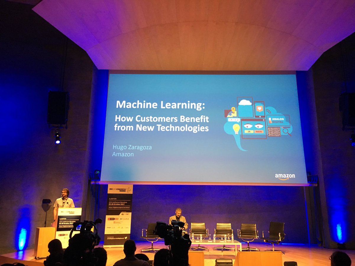 samantaheim's tweet photo. Last day with Hugo Zaragoza! @AmazonESP #CoeBigData17 #barcelona #bigdata #MachineLearning @Eurecat_news https://t.co/UzjbKwqqE1
