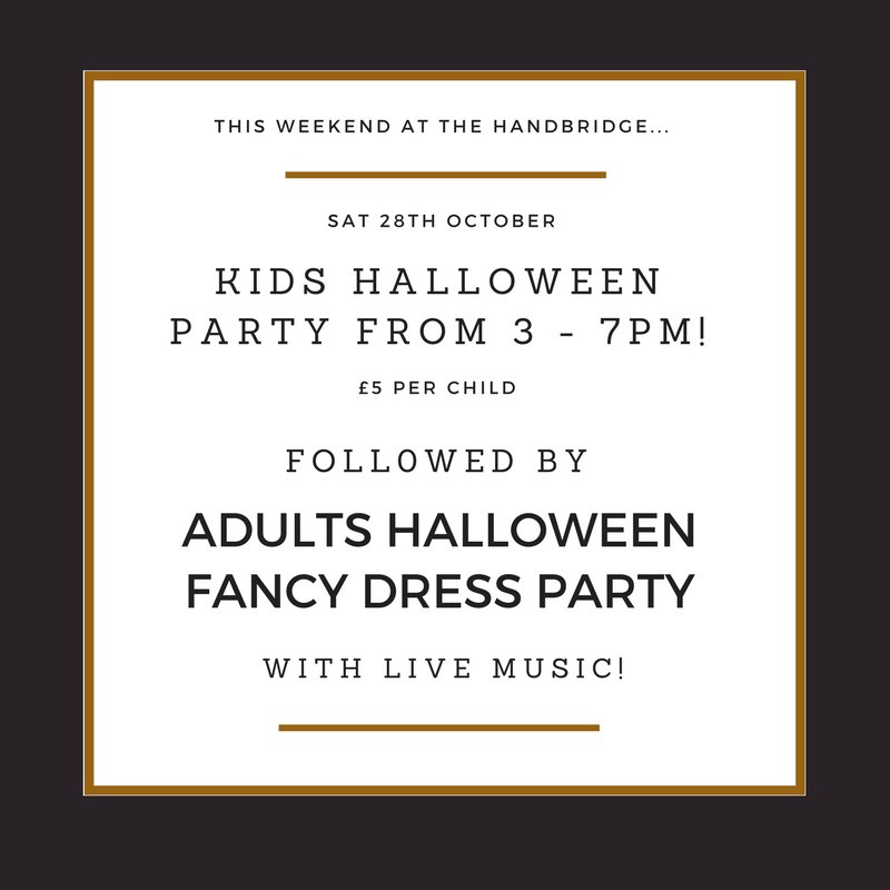 This weekend at the Handbridge....