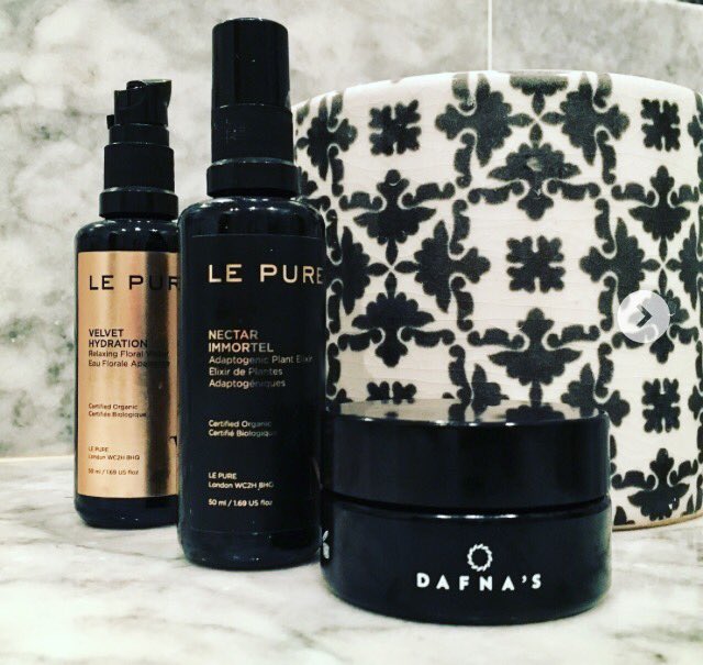 The dream team of the week <a href="/LEPUREcom/">LE PURE High-Performance Organic Skincare</a> Nectar Immortel and a new comer <a href="/DafnaSkincare/">Dafna's Skincare</a> the Recovery cleanser !