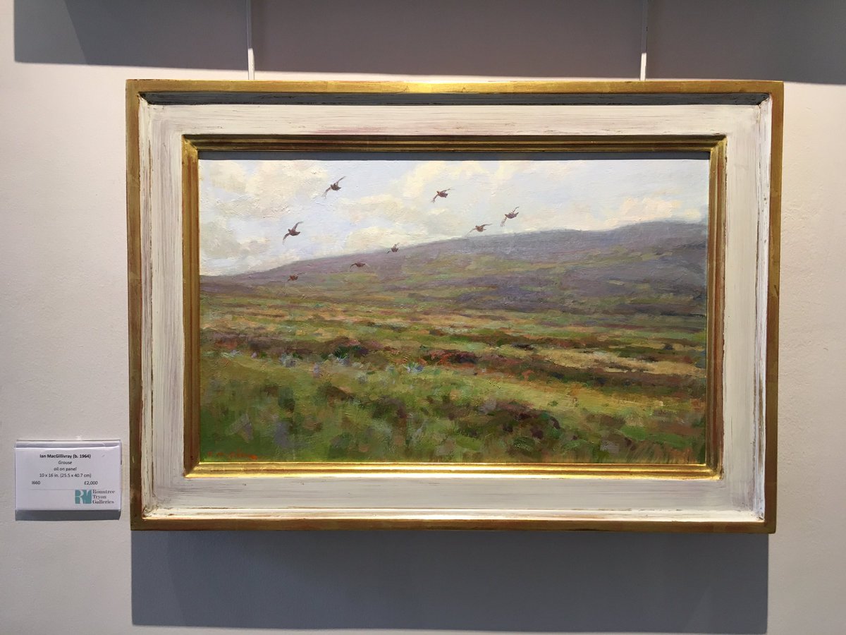 Ian MacGillivray 'Grouse' part of our Back from the Hill #exhibition in our #Petworth gallery. Open until November 4th #Autumn #Countryside