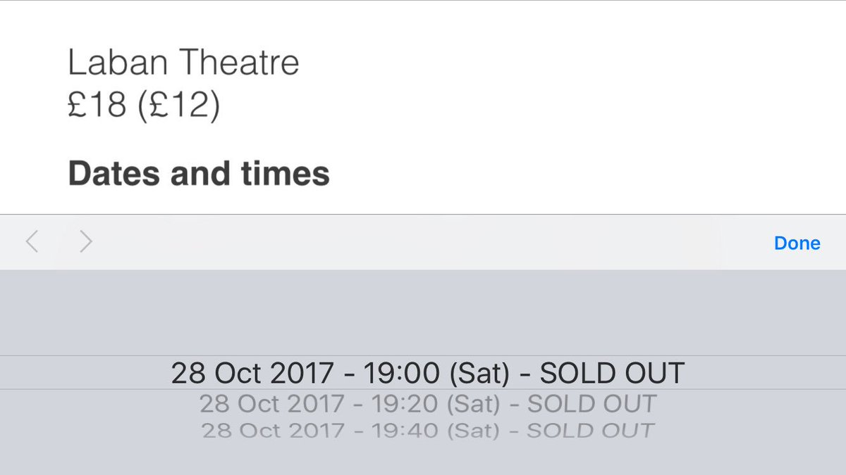 sharpergardens's tweet photo. If anyone wants to sit on my lap on Saturday @theoclinkard #thisbrightfield @LabanTheatre ...
@The_Lowry tickets available 31 Oct & 1 Nov https://t.co/B2FIy1qVY0