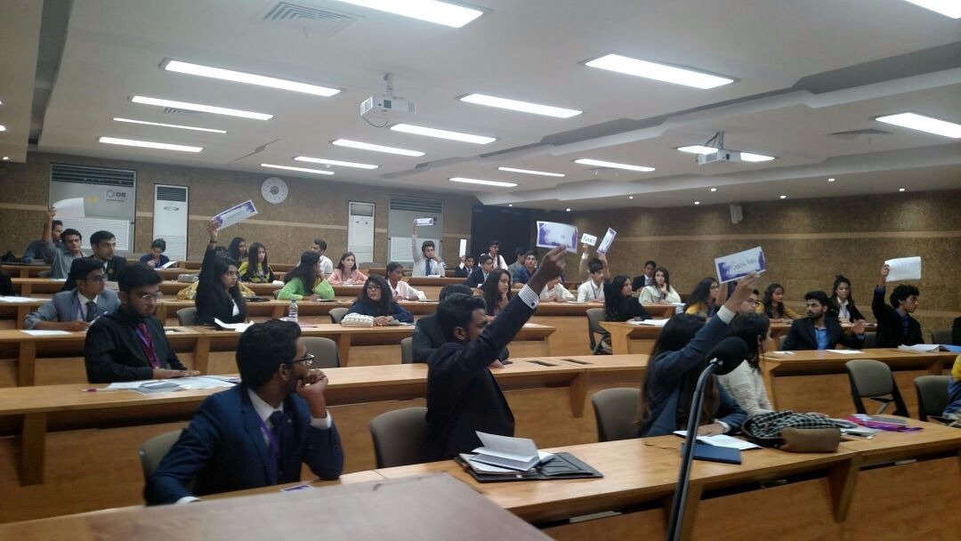 HABIB_MUN's tweet image. Plaque cards raised high. #DISEC is in full motion.

#HUMUN #ResolvingDifferences #CelebratingDiversity @HabibUniversity