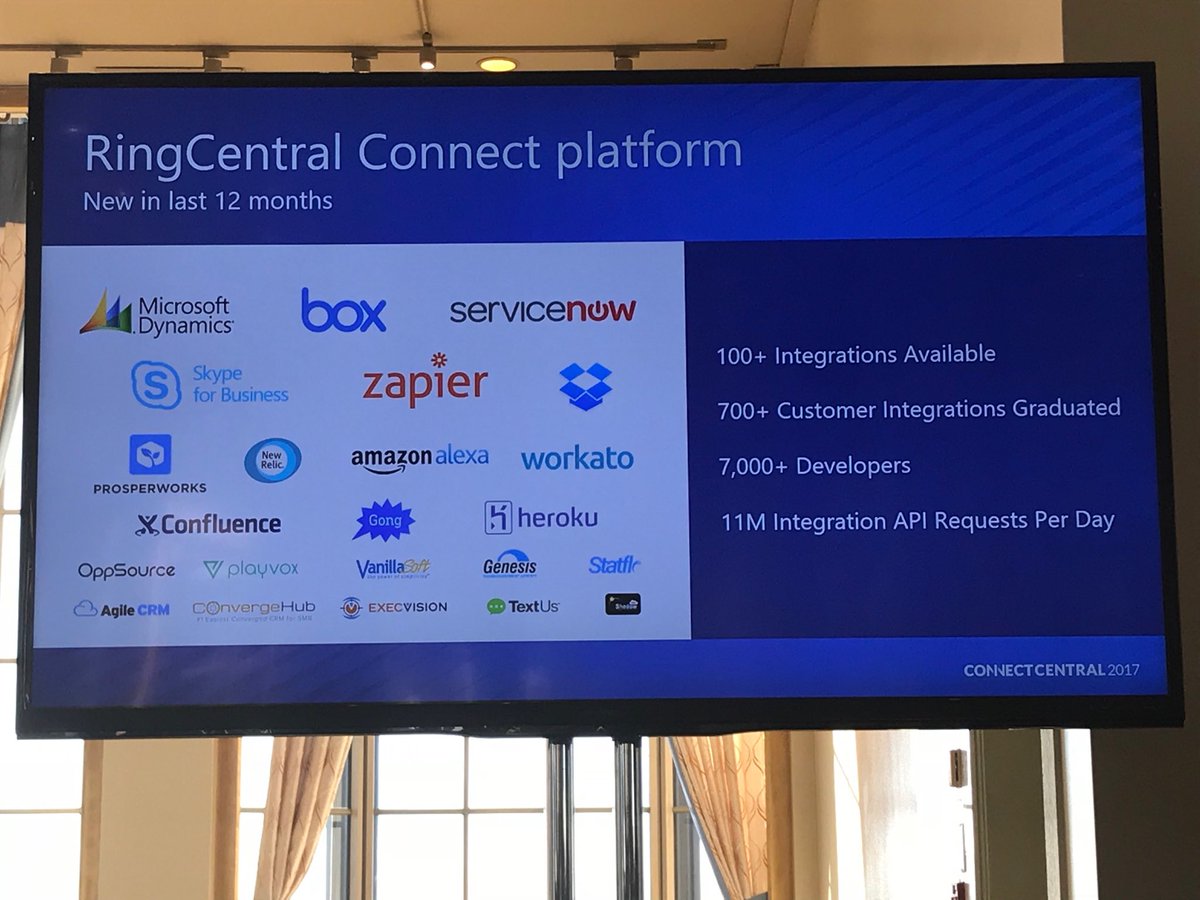 Over 7000 developers on <a href="/RingCentral/">RingCentral</a> platform #connectcentral17