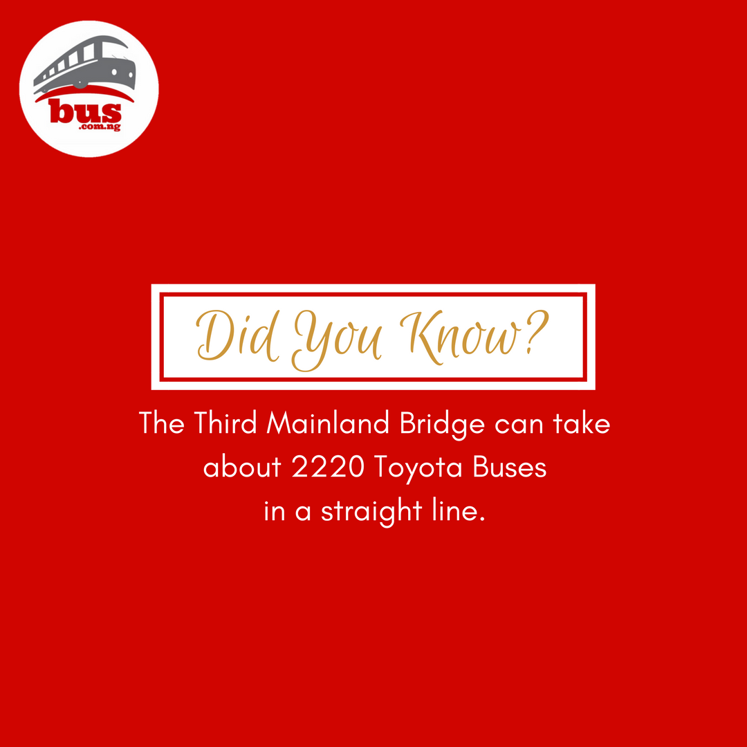 BusComNg's tweet photo. #dyk #didyouknow #thirdmainlandbridge #Lagos #Africa #Nigeria #travel #bustickets #bustravel #tourism #buscomng #transport #tour #lagosway https://t.co/HWskuOgg7Z