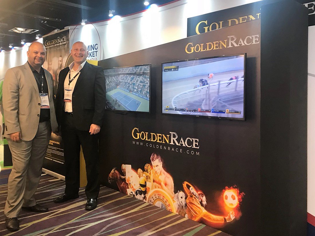 goldenrace's tweet photo. Primera jornada en #GamingMarketColombia llena de buenas impresiones. Hoy También podrás visitar el stand de #GoldenRace #GMC2017 #IGaming https://t.co/Skp6h9K6Nk