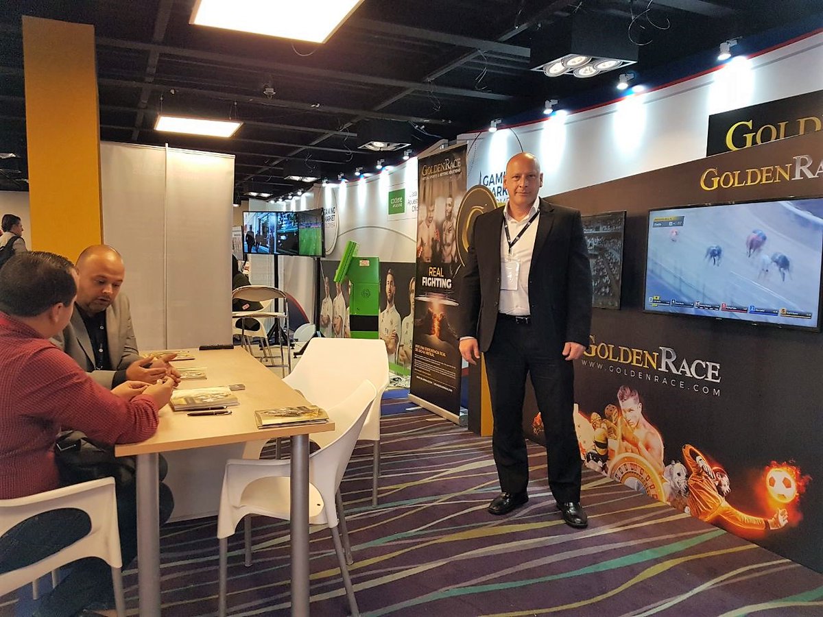 goldenrace's tweet photo. Primera jornada en #GamingMarketColombia llena de buenas impresiones. Hoy También podrás visitar el stand de #GoldenRace #GMC2017 #IGaming https://t.co/Skp6h9K6Nk