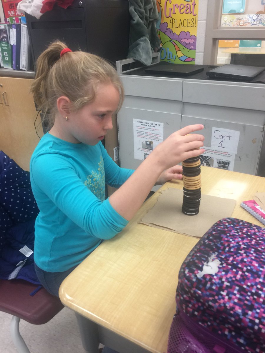 RandyKirsh's tweet photo. @yrdsb @nmpsyrdsb @noasbobs #oreostacking chalenge. Authentic data collection https://t.co/ISy28OQ3BJ