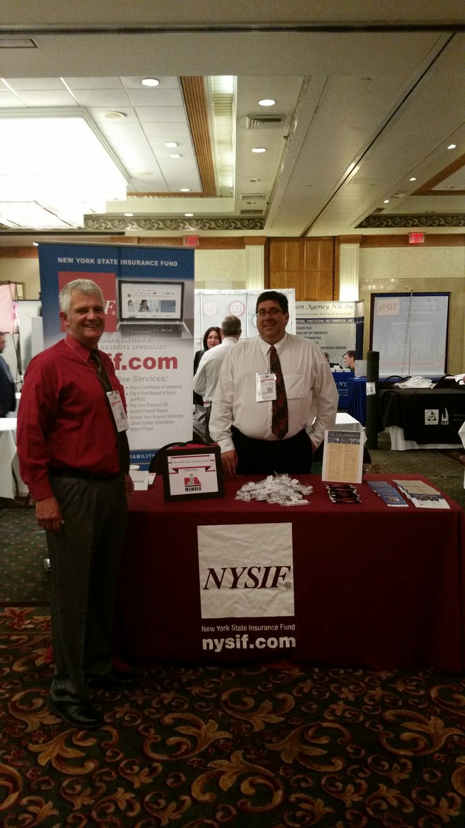 NYSIF_1914's tweet photo. Be sure to stop by the NYSIF table at #HVRAP and say hello to Tony & John! #workerscomp #disabilitybenefits #paidfamilyleave https://t.co/S0nhcD73j5