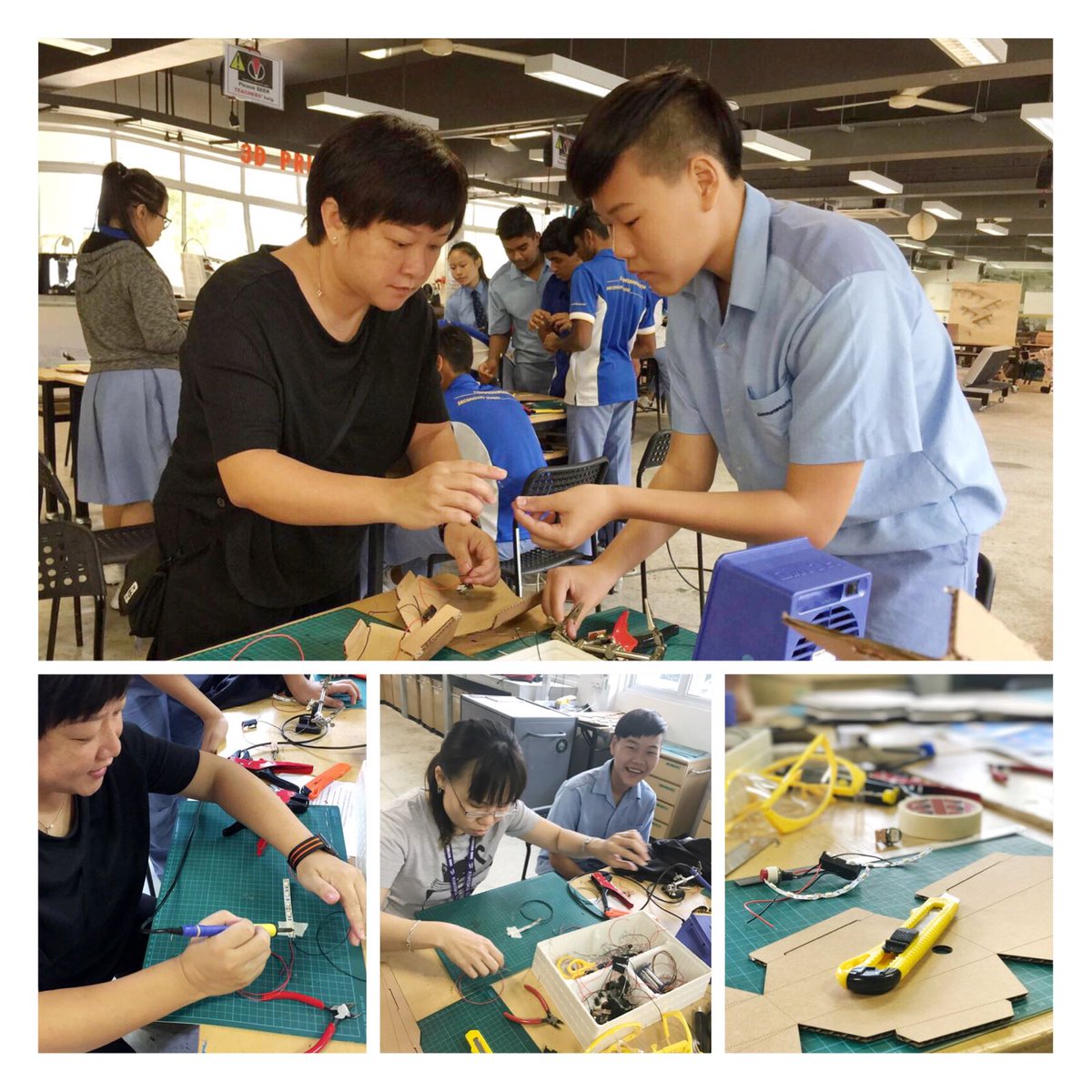 When you watched NT students conducted their own Makers wkshop for their NA schoolmates, you can't help but feel proud of them.