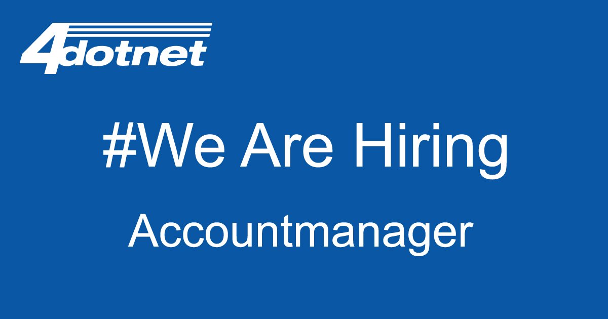 4Dotnet's tweet photo. 4DotNet zoekt een topper! Ben jij de accountmanager die wij zoeken?
Solliciteer direct: https://t.co/GU5nlZW309. #WeAreHiring #Vacature https://t.co/MmCqbcoE1q