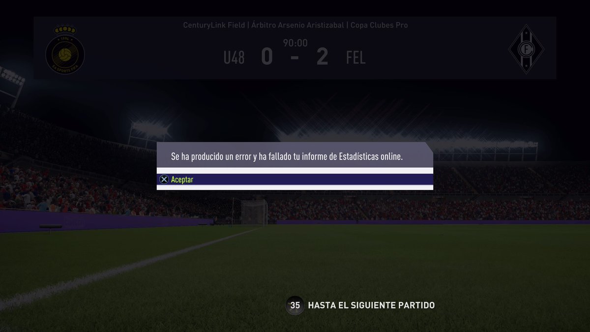SantosFelesFC's tweet photo. Ayer todo el día con continuos errores en el juego. Así no se puede. ¡¡¡Arreglad esto ya!!!😡 @EASPORTSEsp #ClubesProExiste26Oct https://t.co/ZOsJvRrTH5