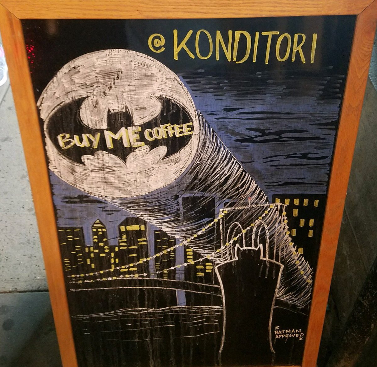 Nackforkindness's tweet photo. Does anyone know how Batman takes his coffee? #RandomActsofCoffee #ThursdayThoughts https://t.co/7EwmlxMe2T