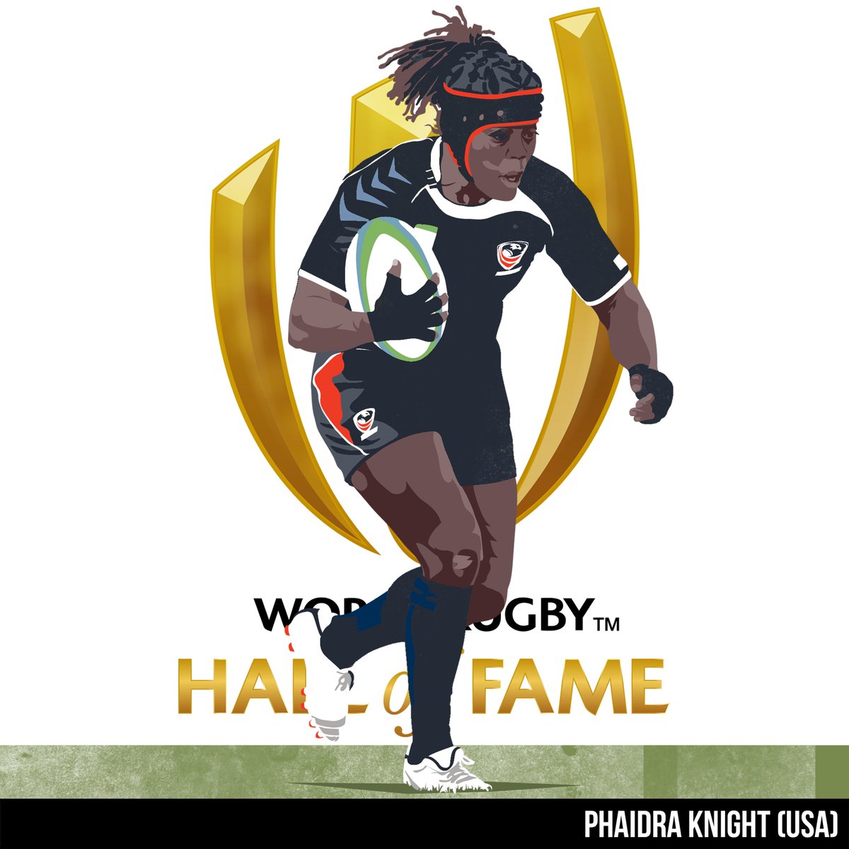 WorldRugby's tweet photo. @unionargentina @RugbyCanada @EnglandRugby @FFRugby Congratulations to new World Rugby Hall of Fame inductee No.137 , @USARugby's Phaidra Knight #WorldRugbyHOF https://t.co/VgW1vPxvng