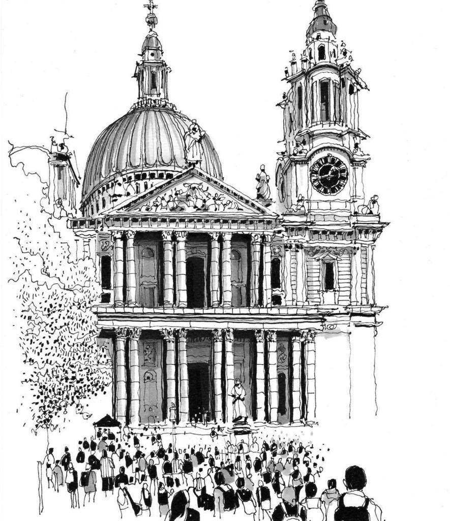 PHILDEAN1963's tweet photo. This sketch of St Paul’s shortly available as an exclusive limited edition print...watch this space! .
.
.
#shored… https://t.co/c7Zx2BzRUw https://t.co/rZIDN2RlmS