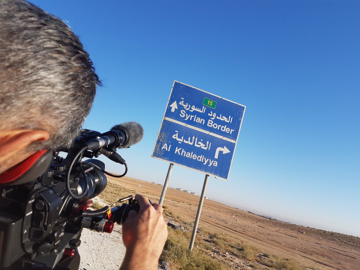 SergeRombi's tweet photo. Filming Global #Japan in #Zaatari #Refugee camp in #Jordan. A second chance for refugees on air on November on @euronews https://t.co/vZ6wjoF8gJ