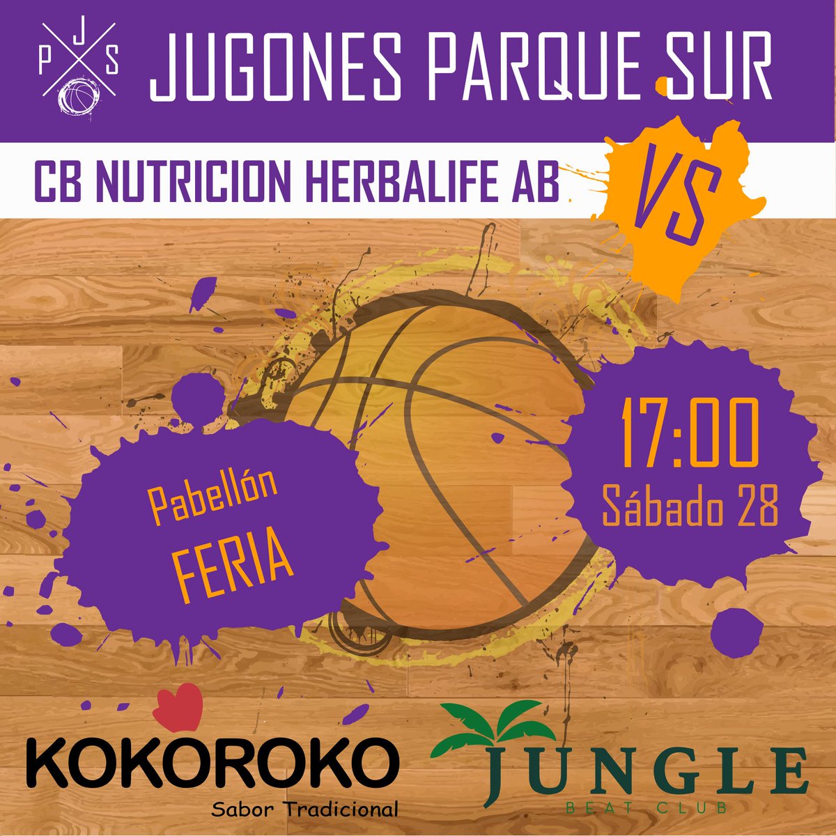 JugonesParqueSu's tweet photo. #GameDay Volvemos a por la segunda jornada. 
🆚CB NUTRICIÓN HERBALIFE AB
📍Pabellón Feria
📅 Sábado 28
⏰ 17:00 h

#Kokoroco #JPS #TheJungle https://t.co/LuzpX2AuBp