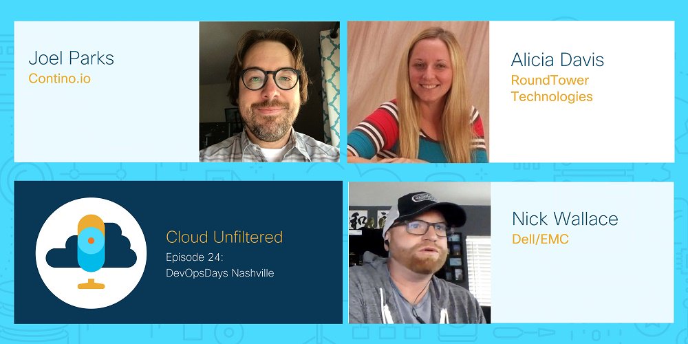 CiscoCloud's tweet image. We are talking #DevOpsDays &amp;amp; how #Nashville is quickly turning into a tech hub @NashDevOps on #Cloud Unfiltered cs.co/60158CdMF
