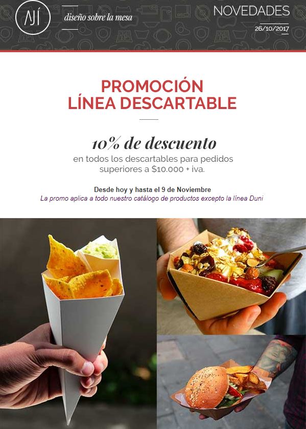 Promo en línea de descartables. 
#foodtruck #Eventos #FeriaMasticar