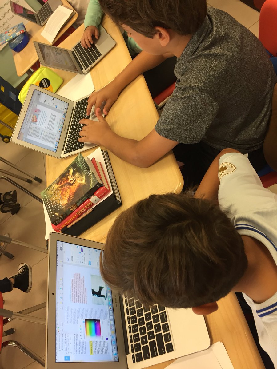 _beth_carroll's tweet photo. Teaching ourselves about Pages to publish our nonfiction articles! #mykidsareawesome @ASFMELEM https://t.co/A92rVK4ApO