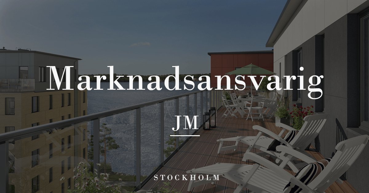 KIMMRekrytering's tweet photo. Marknadsansvarig till JM! https://t.co/6bpdEuKtWH by @kimmrekrytering https://t.co/SnwBxoTOTx