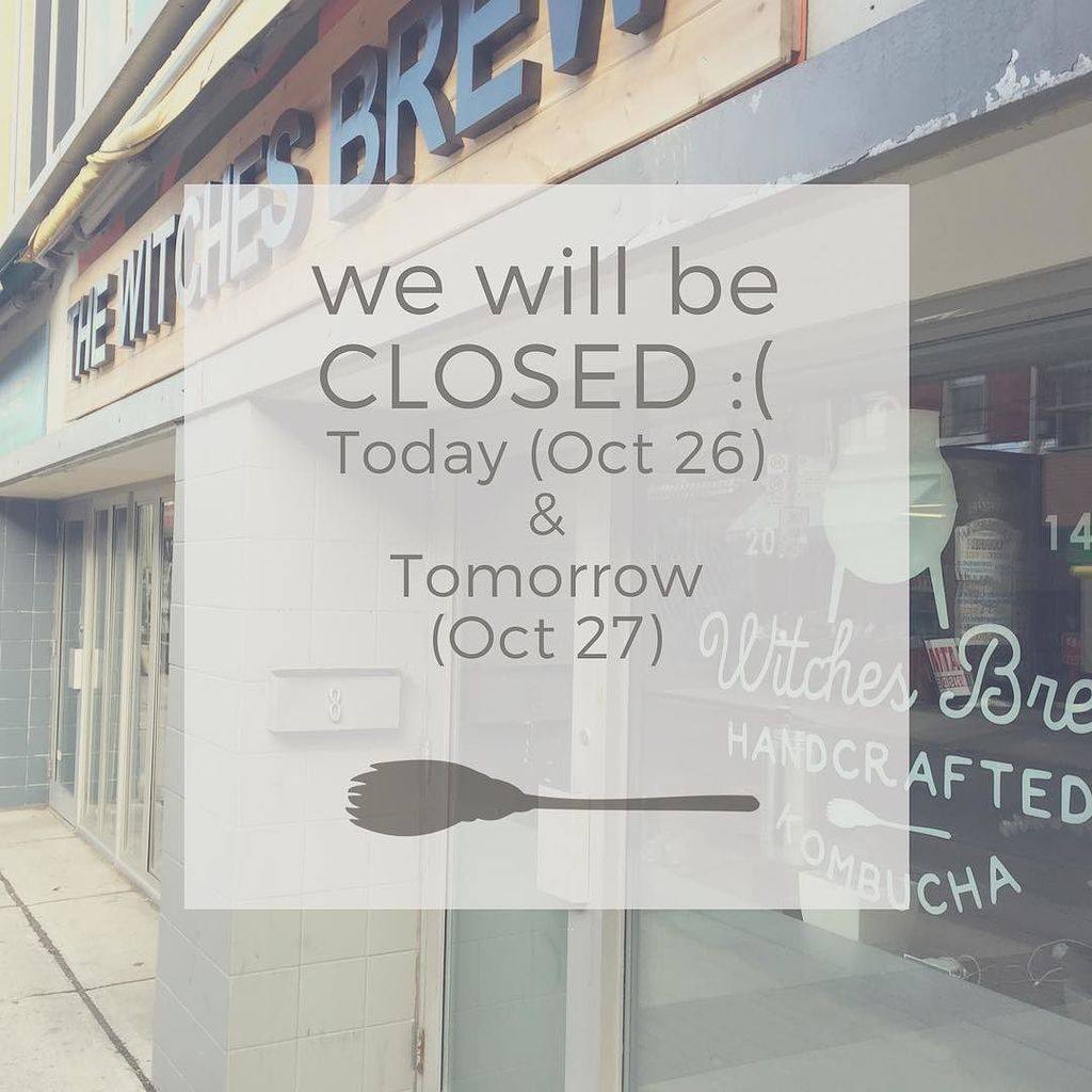 _thewitchesbrew's tweet photo. We will be closed today and tomorrow :( So sorry for the inconvenience. https://t.co/D7l1Cs4jxl https://t.co/BU0jx46IhP