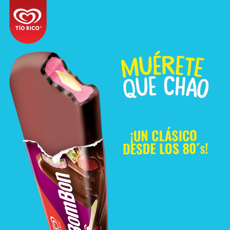 HeladosTioRico's tweet photo. Más criollo que la sin par de Caurimare es nuestro Bom Bon. Dí #ChaoSeriedad recordando este clásico de los 80's https://t.co/JFRMPVZr1Z https://t.co/jL9sFK1JI2
