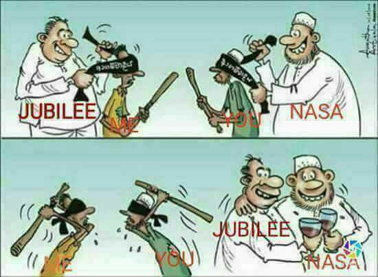 ToniiAntony's tweet photo. #ElectionsBoycottKE see how we get fucked up by this people.Both in same venue,giving speech at the same place. Panafric Hotel. #KenyaPoll https://t.co/wBzDKH5368