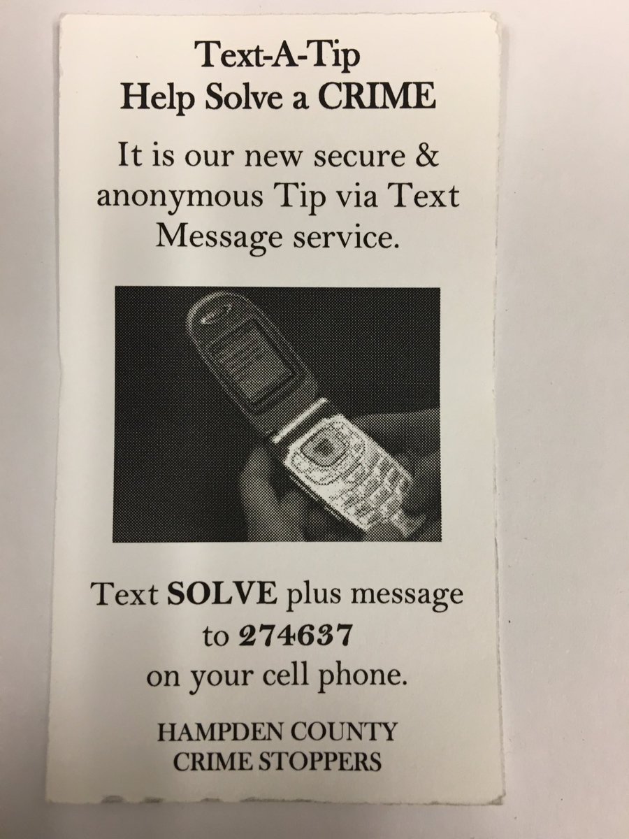 RCampurciani's tweet photo. Very excited to launch our new text a tip number. This anonymous service will make it easier to get the Public's help https://t.co/FcP0qrm5Nu