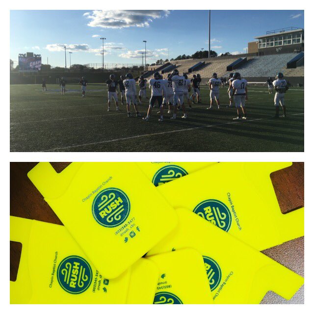 Rush_CBC's tweet photo. Tailgate tmrw! Starting @ 5:30! Little Pigs BBQ &amp; free stuff!! Come eat, chill, and rep our Chapin🏈 with us! #CHS #🦅 #SeniorNight https://t.co/NJY4fdsM7r