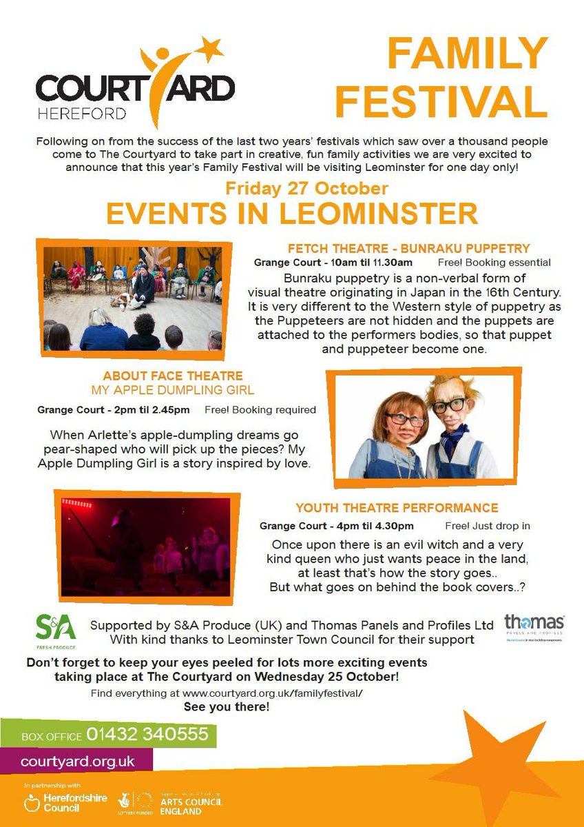 #Leominster are you ready for our ONE DAY ONLY EVENT tomorrow? Huge thanks to sponsors <a href="/SAproduce/">S&A Produce</a> <a href="/Thomas_tpp/">ThomasPanelsProfiles</a> #FREEENTRY ..going to be FUN!