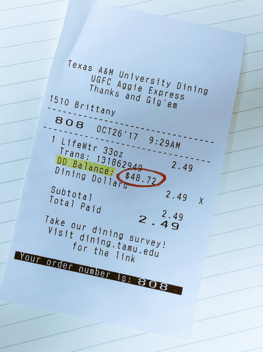 check dining dollars balance