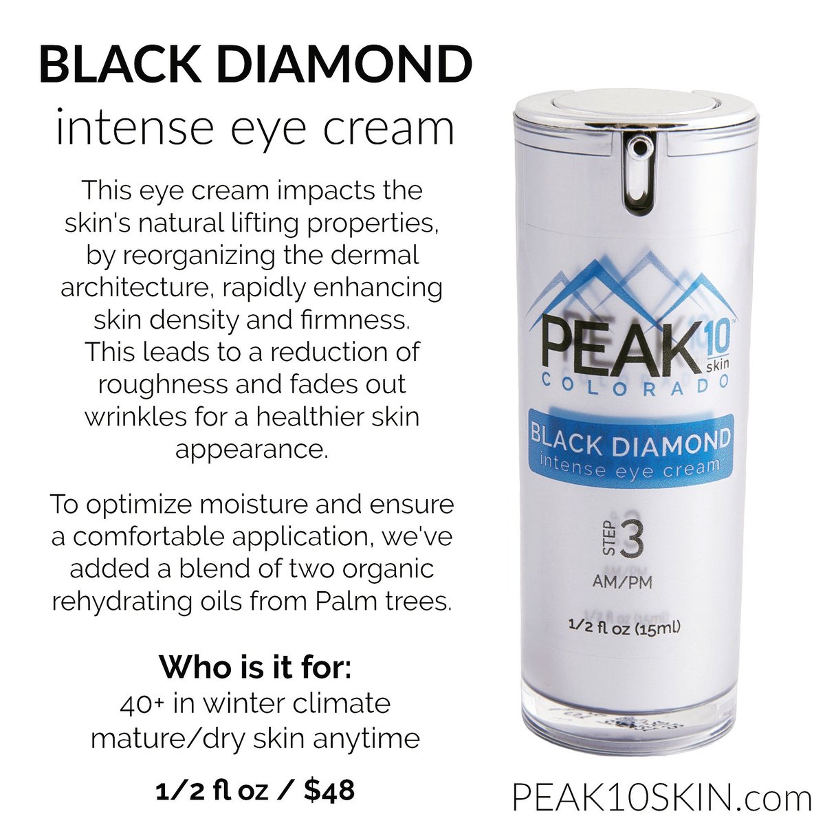 Peak10Skin's tweet photo. Looking for the perfect eye cream for winter! #eyecream #EyeHealth #skincare #ISPA2017 #antiaging #skinrepair #peak10skin #dayspa #sjogrens https://t.co/wKOcHz9DNb