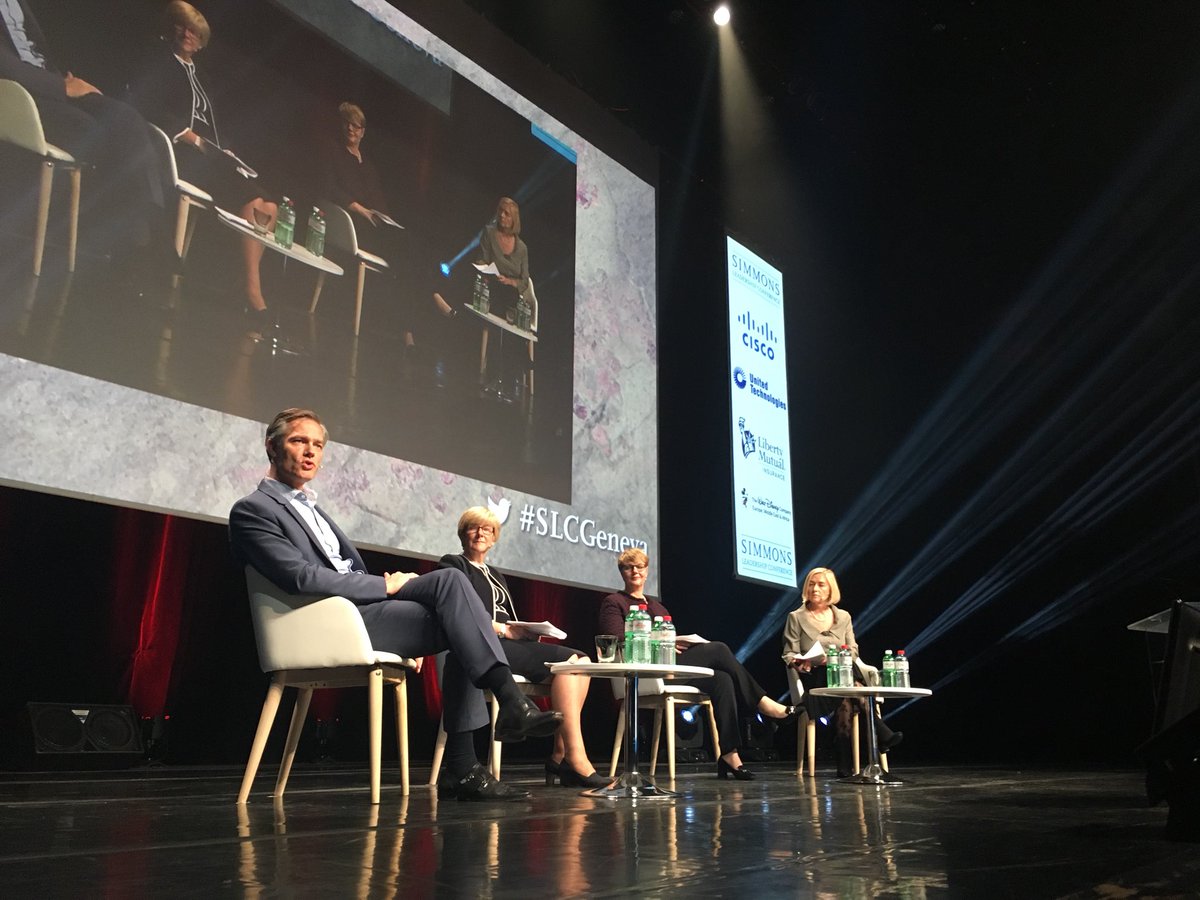 SimmonsLeads's tweet photo. Great exchange of ideas by our business panel on the topic of Leading with Purpose! #SLCGeneva @nicolaimoresco @LibertyIRL @biogen https://t.co/ozgAH7g85T