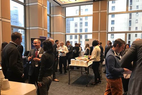 CutterAssociate's tweet image. Making connections at #CutterResearch meeting.