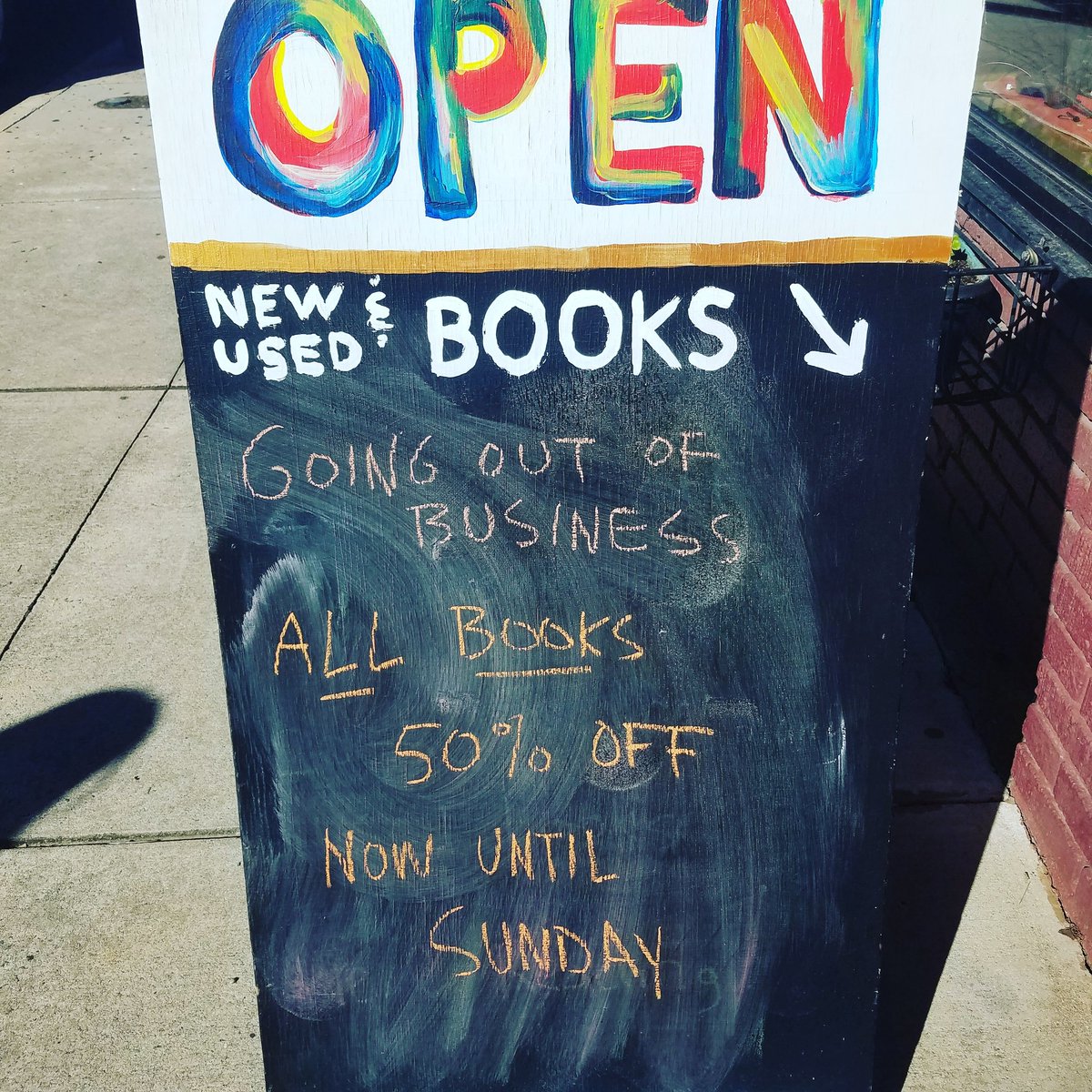 ReddoorRed's tweet image. It breaks my heart, but here we are. We're going out of business, so from now until Sunday, all books are 50% off. Love you Mebane...