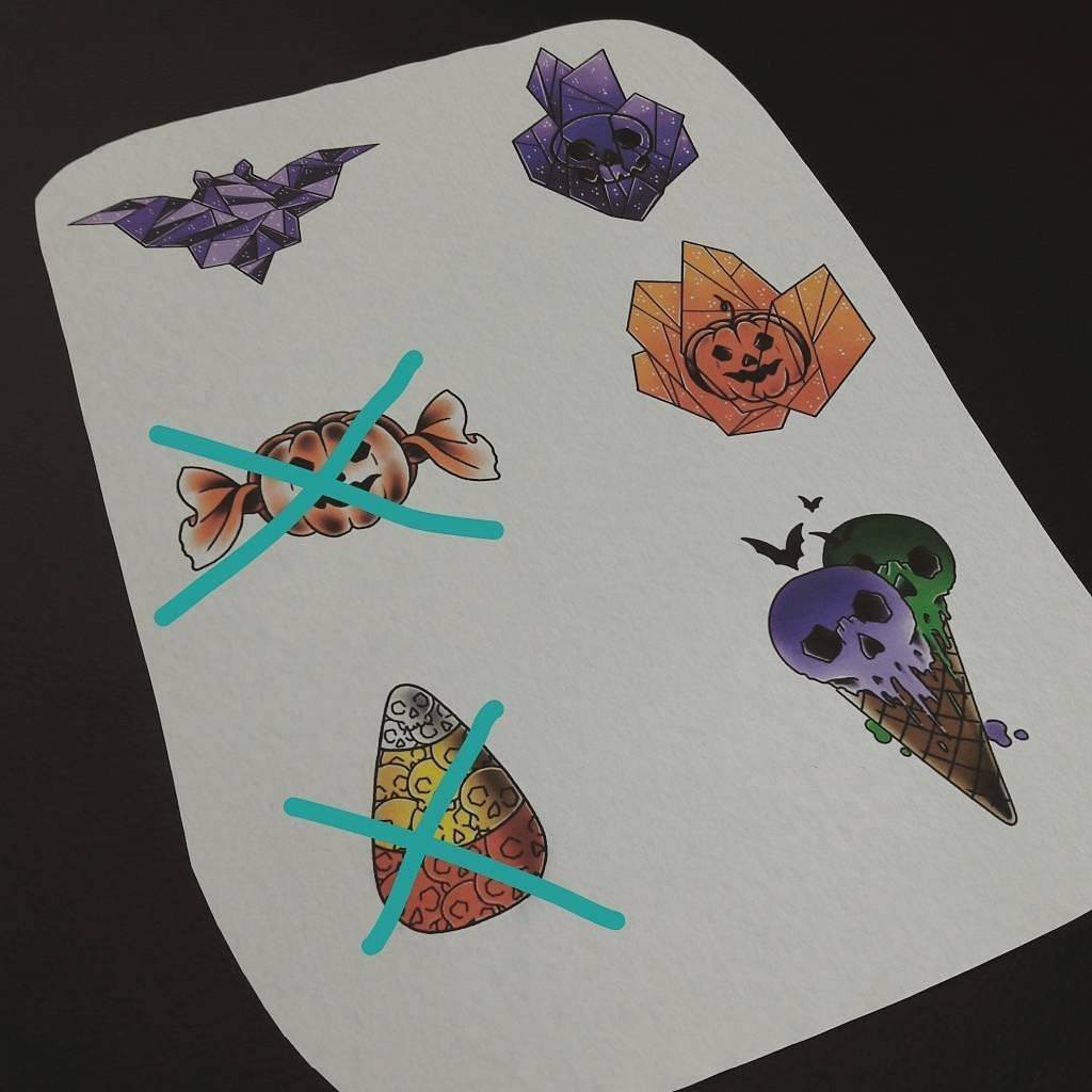 hauntedtattoos's tweet photo. One of @anndcor's Halloween Flash, 31st Oct &amp; 4th Nov, £60/80 each. To book email: riot.tstudios@gmail.com or hauntedtattoos@hotmail.com https://t.co/0Ral8XRp2l