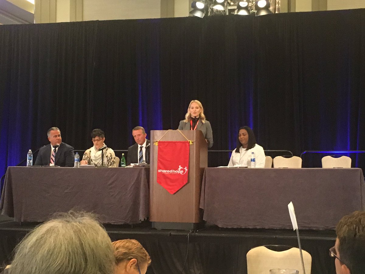 SharedHope's tweet photo. Happening now! Our panel on CDA advocacy and how to end the online facilitation of sex trafficking. #JuST2017 https://t.co/aYed6JtkM7