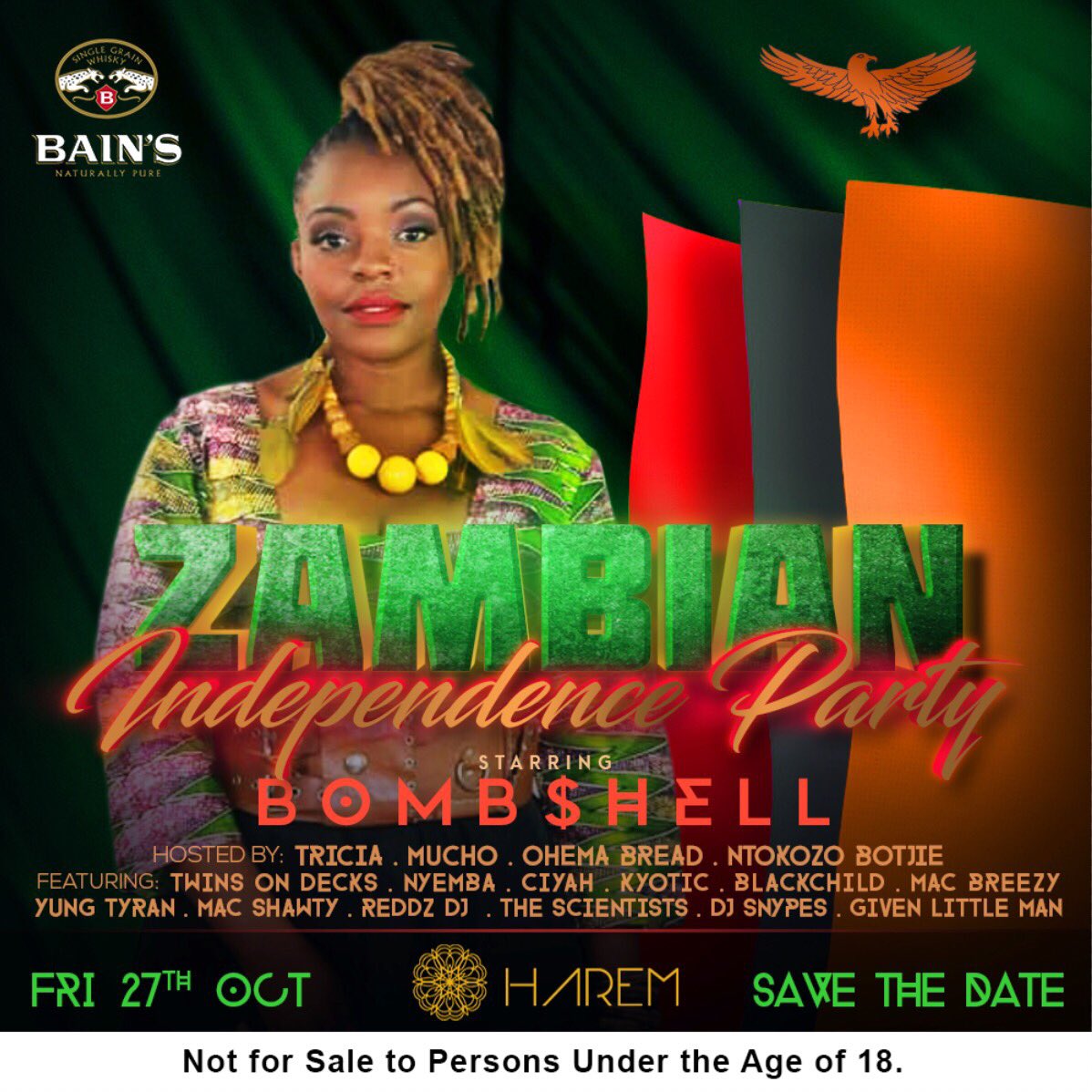 Anthonysemmra's tweet photo. It Zambian night Independence Party https://t.co/6cwEMYAn1Y