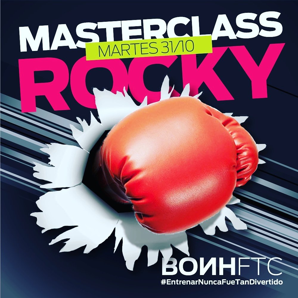 Se vieeeeneee #rocky #vamosadarleduroalanolsa acordate de traer a un amigo!! Todo el día MASTER CLASS ROCKY