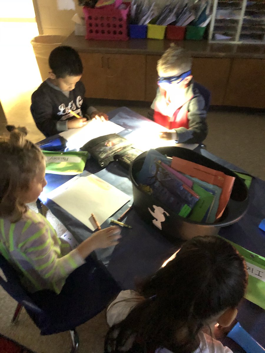 Jenrives's tweet photo. When learning about Bats-you transform the room into a Bat Cave! 🦇 #tlap @burgessdave @GbBishop https://t.co/DxKxw5uIBa