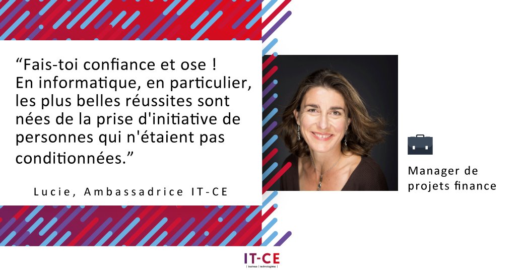 ITCaisseEpargne's tweet photo. #AskITCE | Découvrez les conseils et témoignages de Lucie, Manager de projets finance et ambassadrice IT-CE sur > https://t.co/I3qisMO1AM https://t.co/SK4NDUNnPf