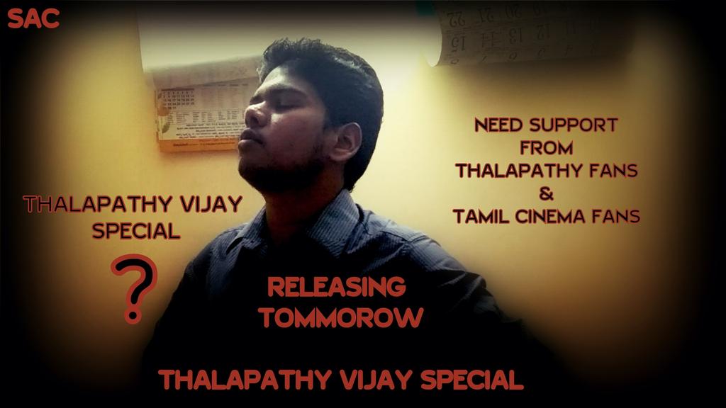 Thalaivamahesh2's tweet photo. #6yearsofVelayudham
#Mersal #BlockbusterMersal
Need your support
First try
#ThalapathyVijay #ThalapathyFans https://t.co/ZdPcalqJhk