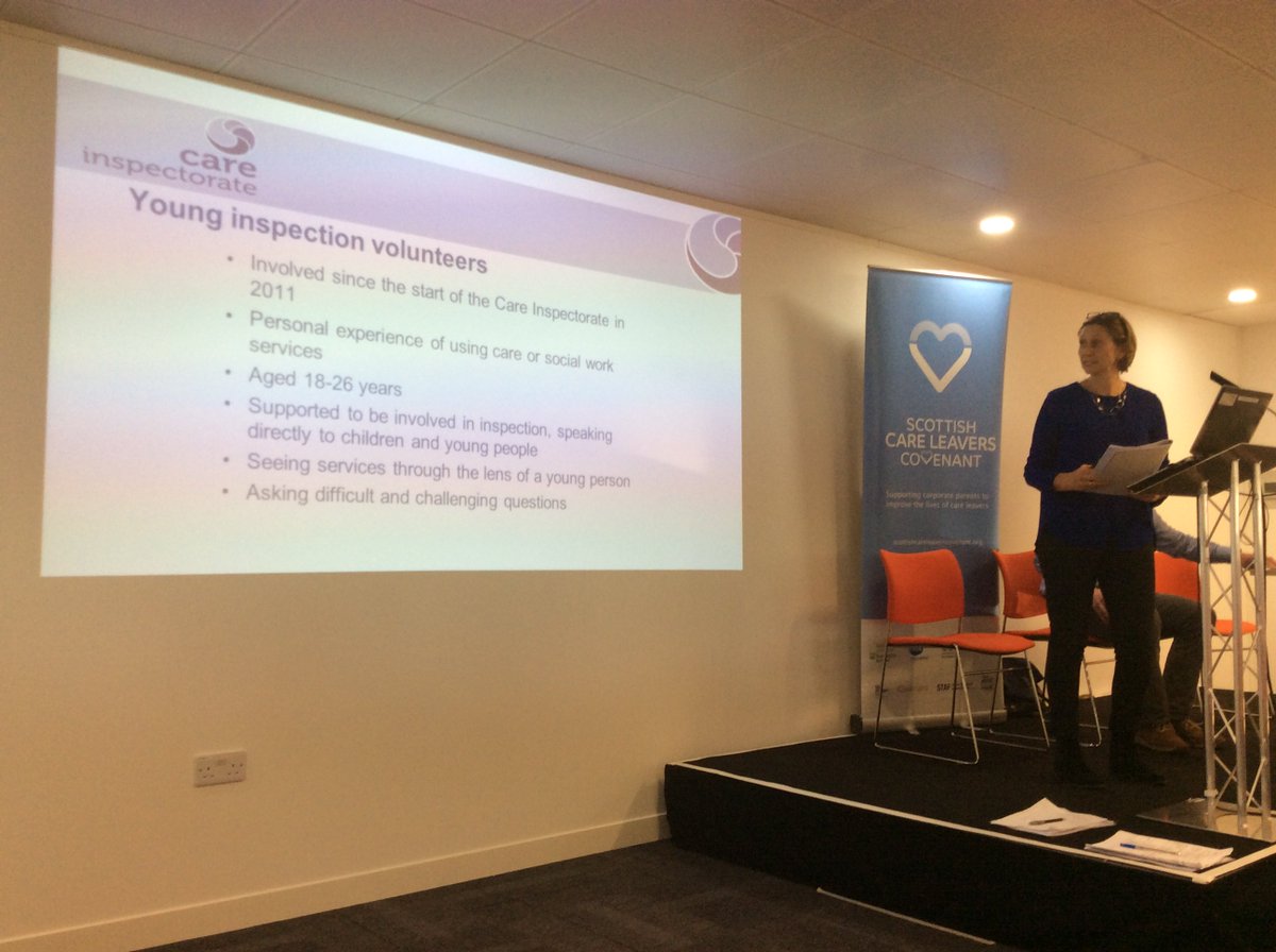 CareInspect's tweet photo. Judith Tait and Neil Gentleman are keynote speakers at the Scottish Care Leavers Covenant this afternoon #SCLC17 https://t.co/qV8fxD7eZ3